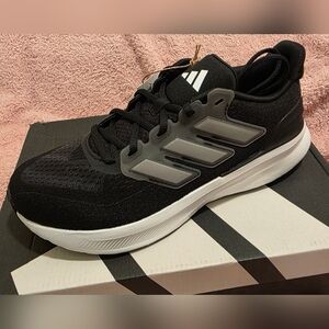 Adidas Kids UltraRun 5 Black and White Sneakers